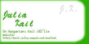 julia kail business card